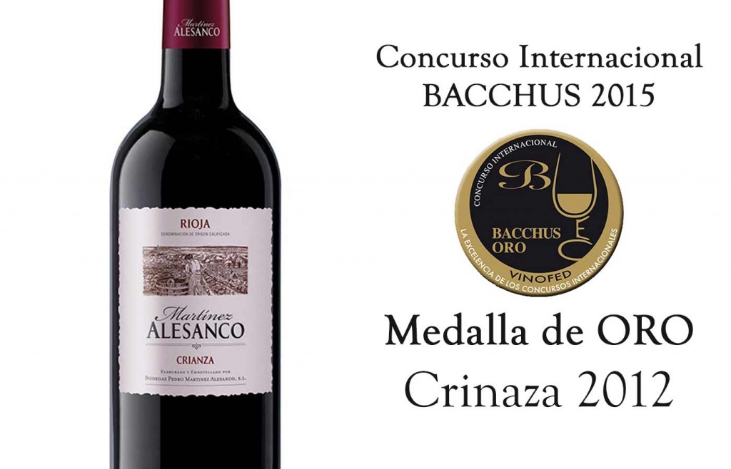 medalla de oro bacchus 2015 crianza